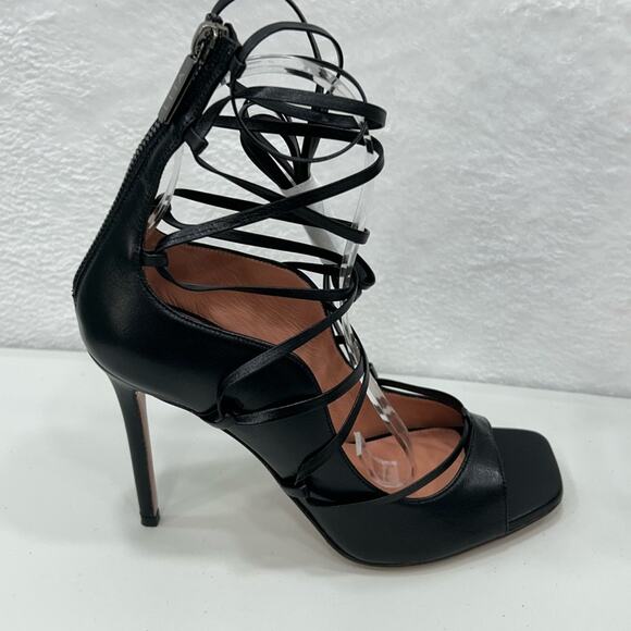 Lita by Ciara Strappy Heeled Sandal Gladiator Stiletto Black Size 40/9.5 NIB - Picture 6 of 13